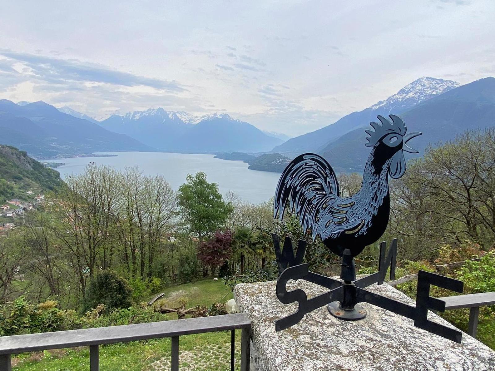 The Happy Rooster - Villa With Big Garden Pianello Del Lario Exteriör bild